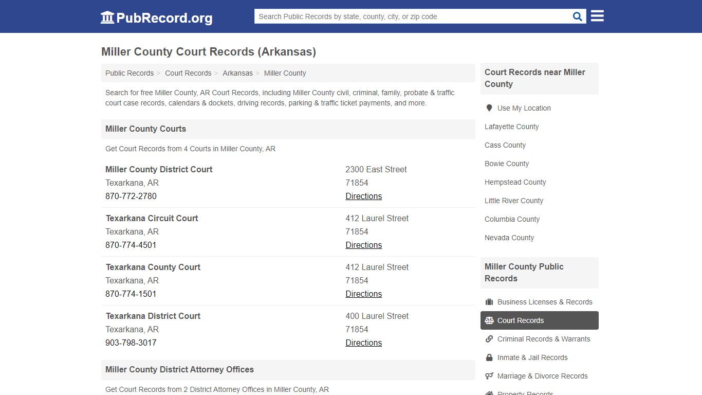 Free Miller County Court Records (Arkansas Court Records)